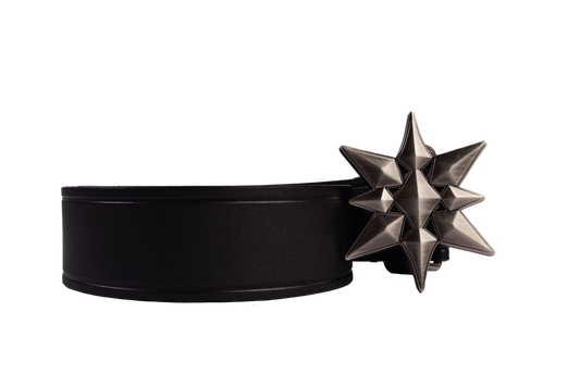 caos star leather belt